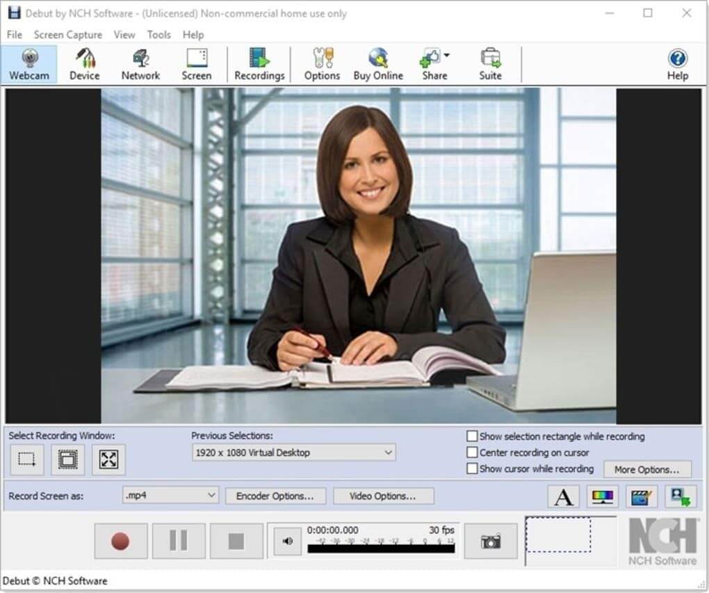 Debut Video Capture PRO - software de webcam