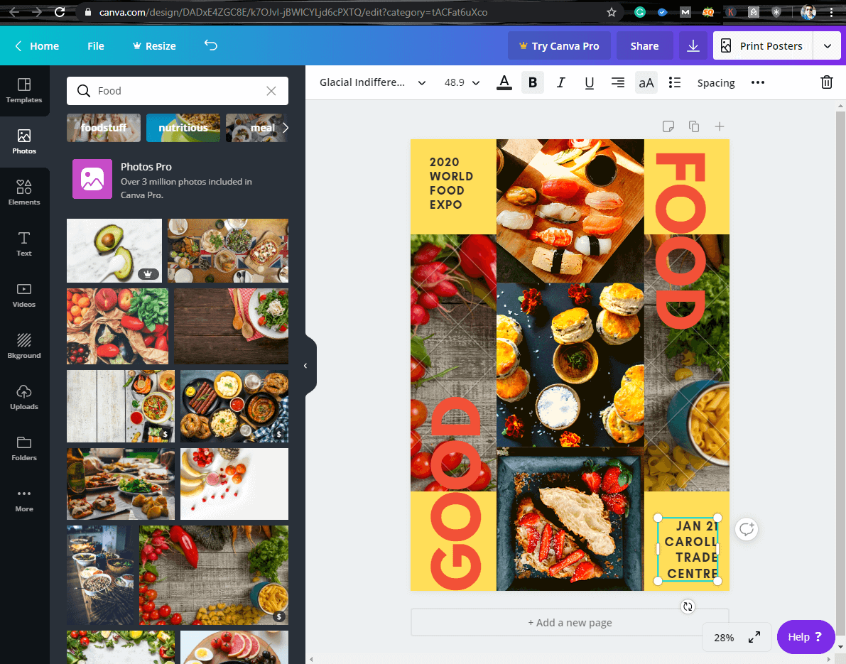 Canva Editor — текстовый редактор