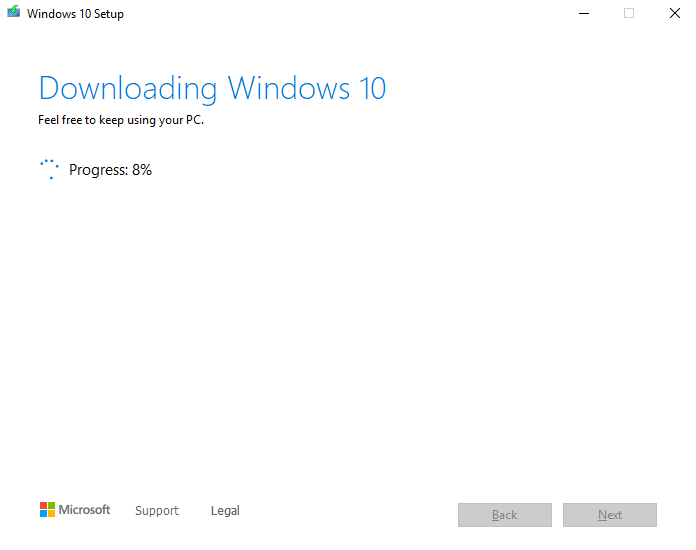 Baixando o Windows 10