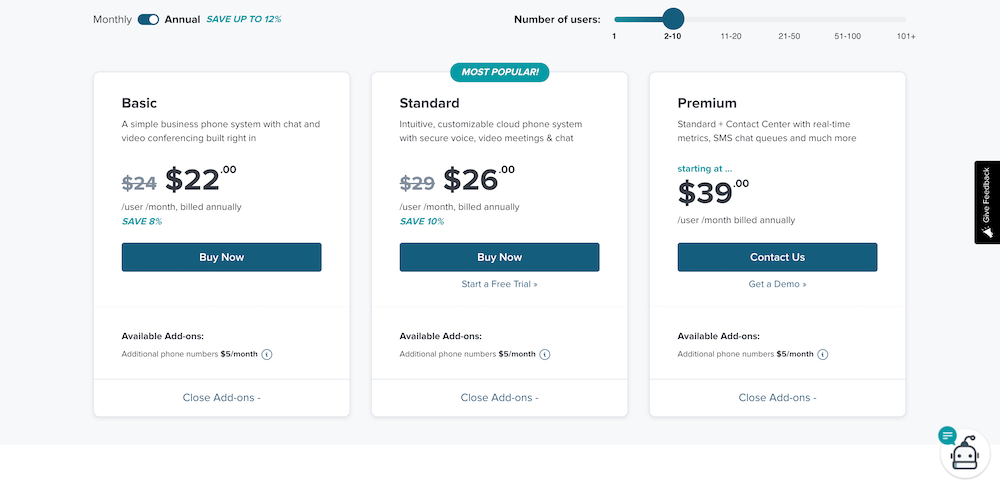 تسعير GoToConnect