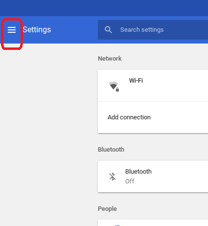 Cambiar la configuración de Chromebook