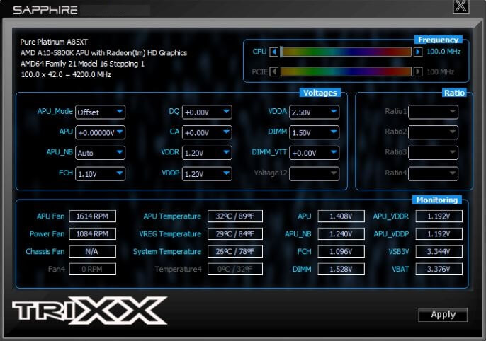 Utilidad SAPPHIRE TriXX