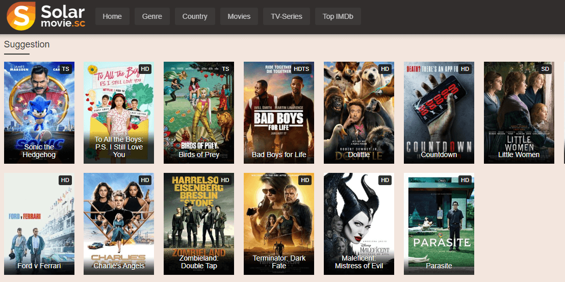 SolarMovies - Alternative à Putlocker