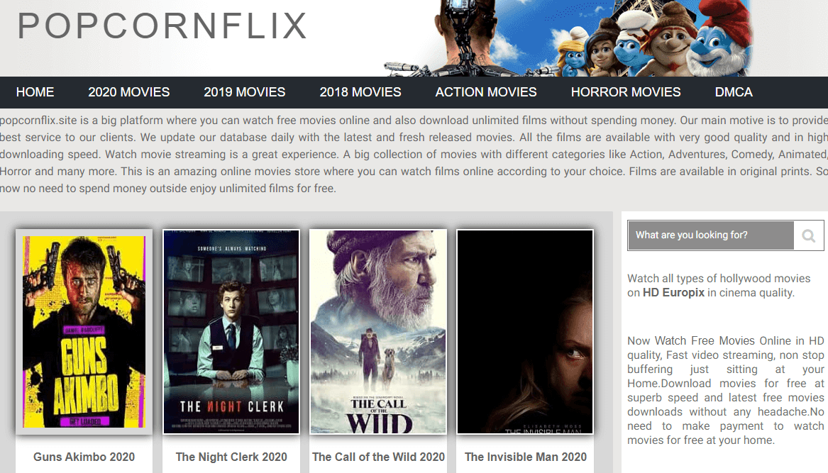 Popcornflix - Alternatives à Putlocker