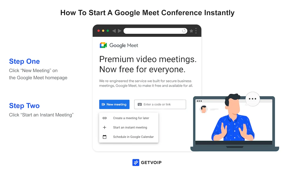 เริ่ม Google Meet