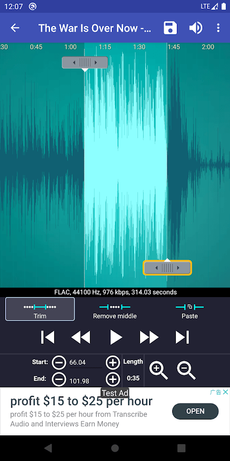 着メロメーカー-音楽から無料着メロを作成