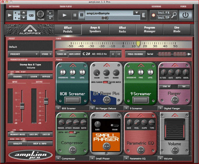 Amplion Pro - Software AMP para guitarra