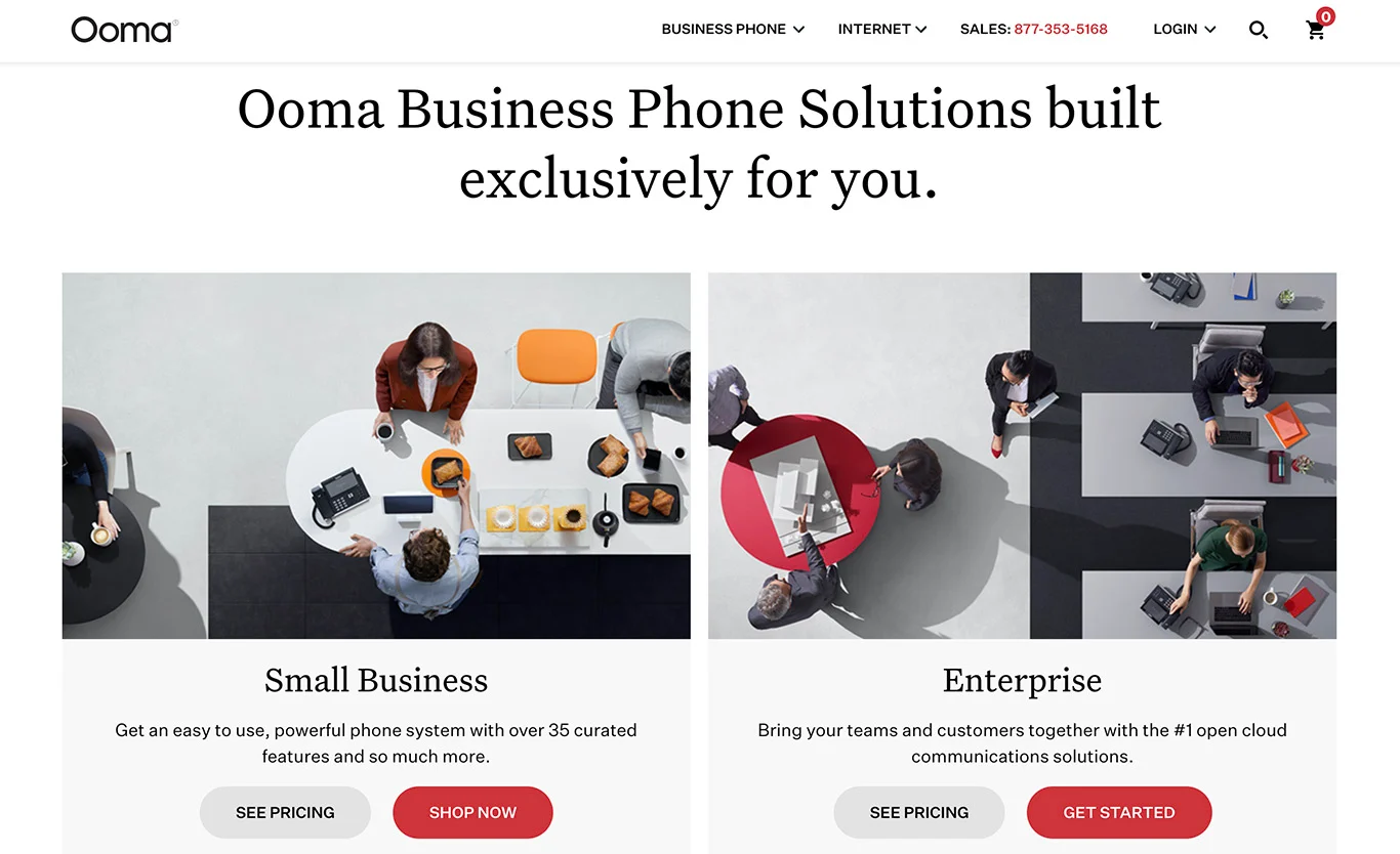 Telepon bisnis Ooma