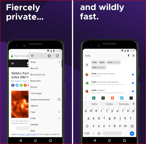 Browser Firefox per Android