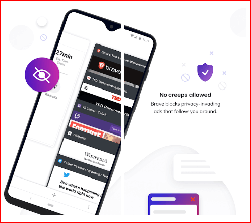 안드로이드용 Brave Private Browser