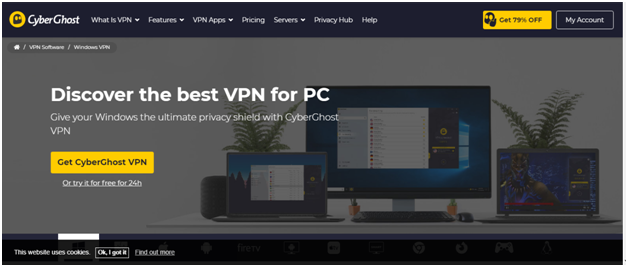 برنامج Cyber ​​ghost vpn