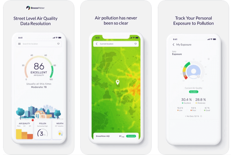 Índice de calidad del aire BreezoMeter