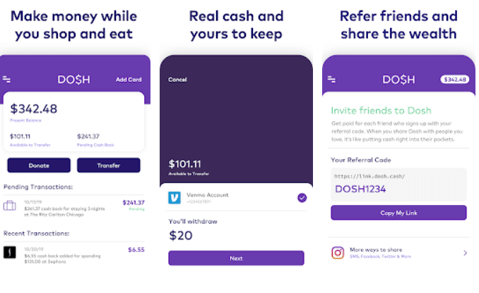 Dosh Cash and Rewards App