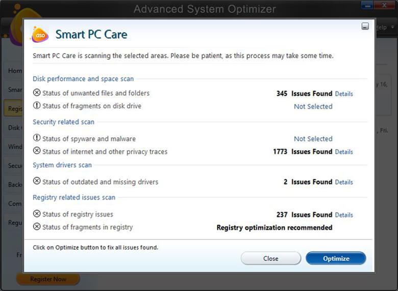 Smart PC Care - Erweiterter Systemoptimierer