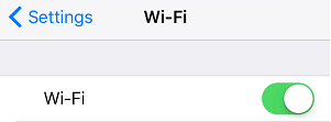 Включите Wi-Fi