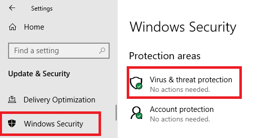 Protecție împotriva virușilor și amenințărilor - Securitate Windows