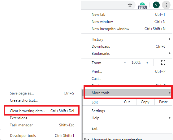 Limpar dados de navegação no Chrome