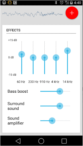 تطبيق Equalizer لنظام Android