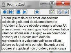 Promptcast المحمولة