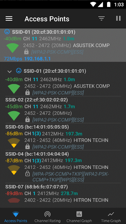 Wi-Fi 분석기 오픈 소스