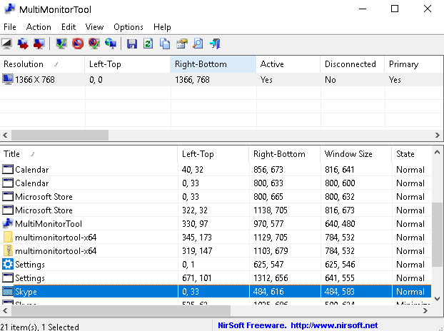 Barra delle applicazioni Multimoni