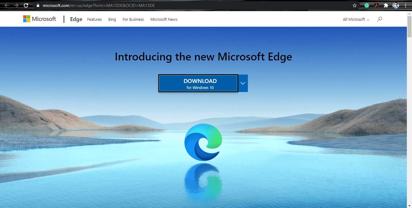 ดาวน์โหลด Edge สำหรับ Windows 10