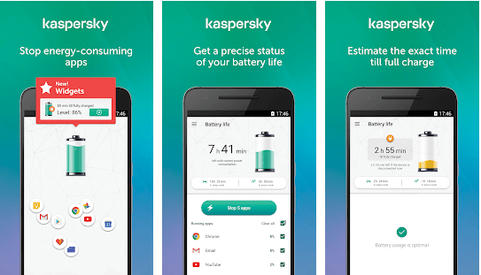 Autonomie de la batterie de Kaspersky