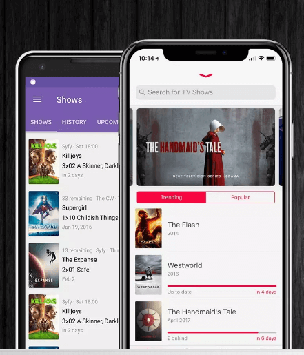 application de suivi des émissions de télévision