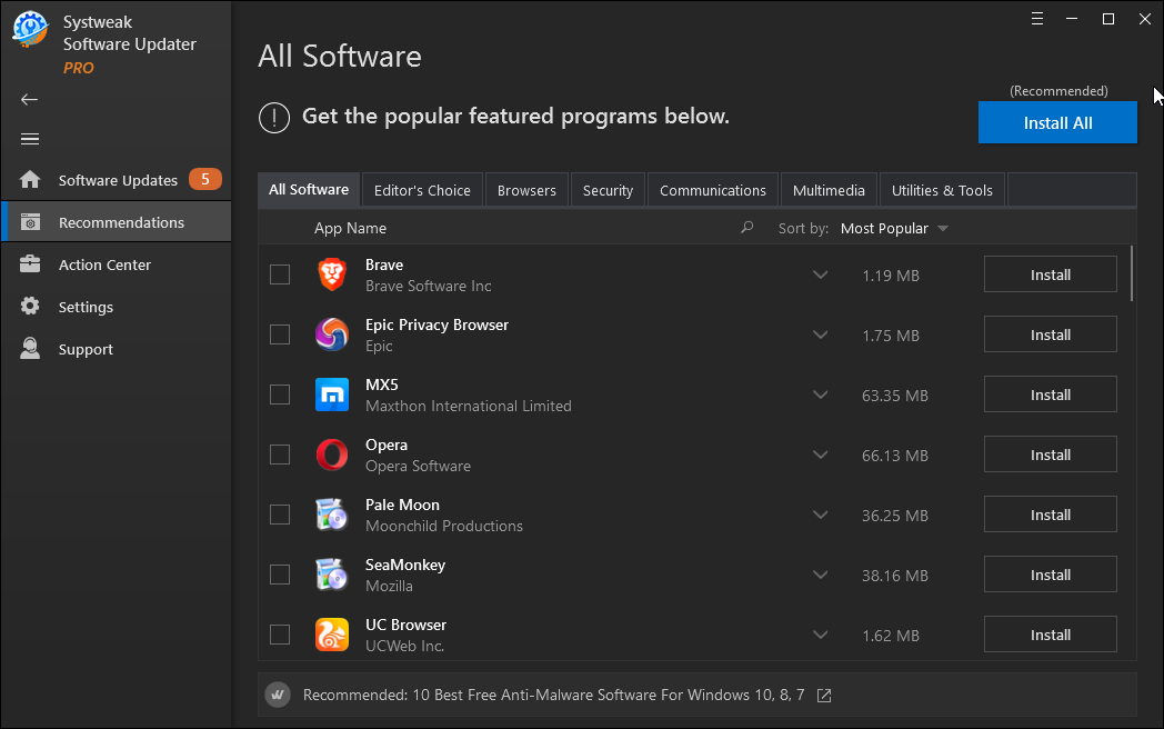 software popular