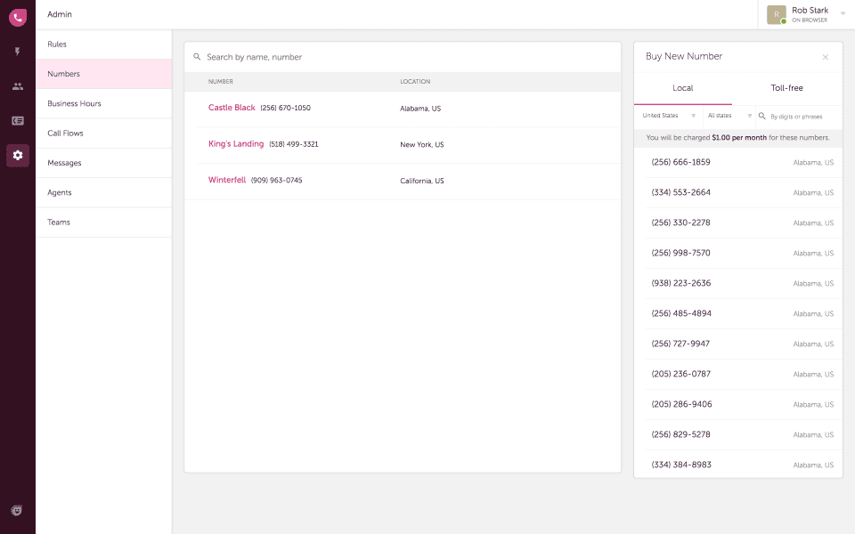 nouvel appelant pbx