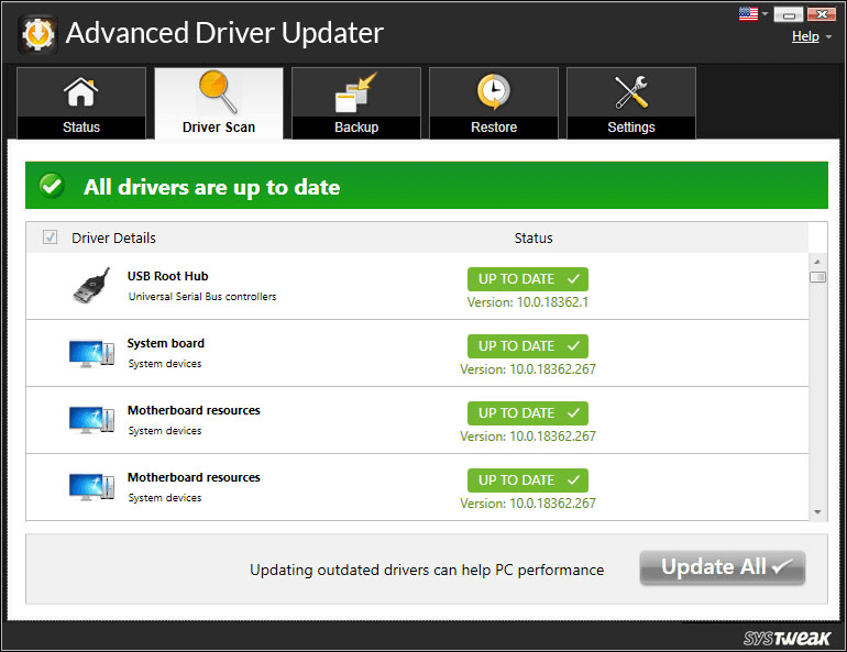 Program de actualizare avansat a driverelor