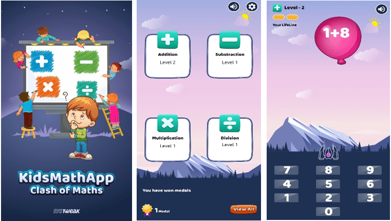 KidsMathApp- Aplicativo de e-learning