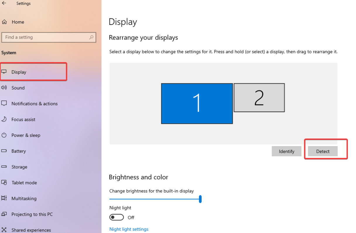 Anzeige unter Windows 10 neu anordnen