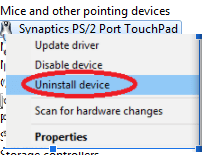 Desinstalar dispositivo