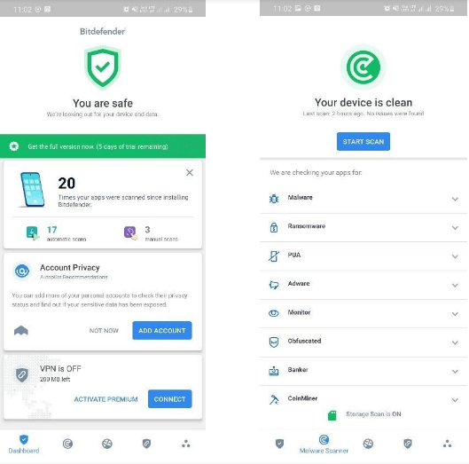 Sécurité Mobile Bitdefender