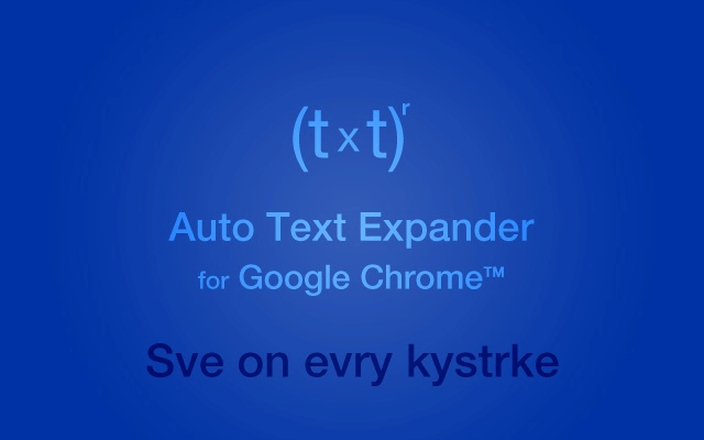 Expansor de texto automático para Google Chrome