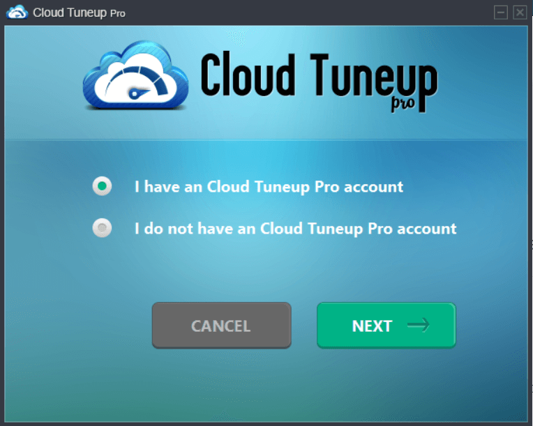 Akun pro cloud tuneup