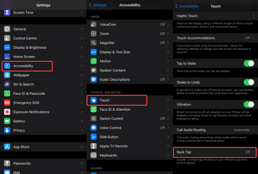 iPhoneでバックタップを使用する方法