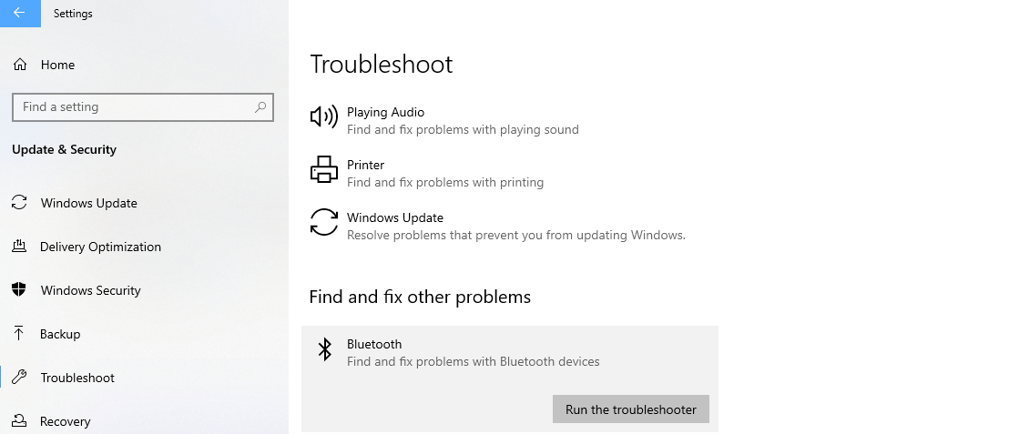 Nehmen Sie Hilfe von der integrierten Windows-Problembehandlung in Anspruch