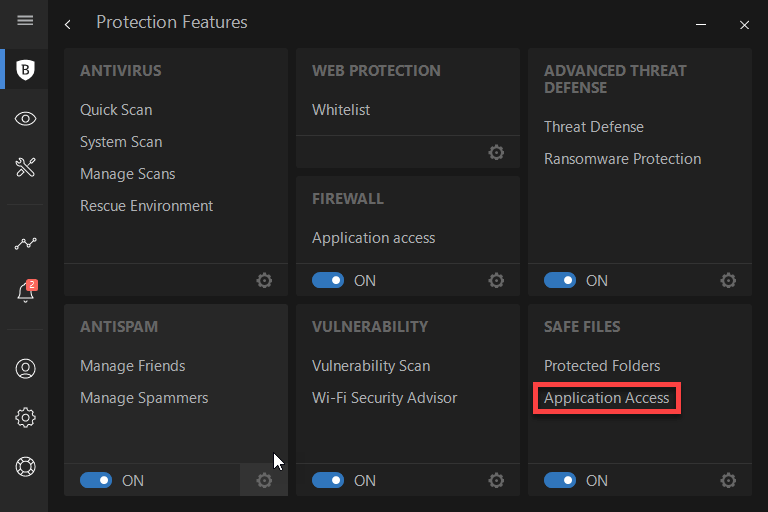 Recurso de proteção contra malware