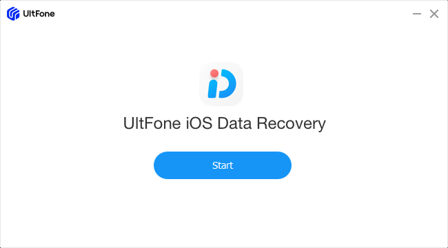Ferramenta de início de recuperação de dados UltFone iOS