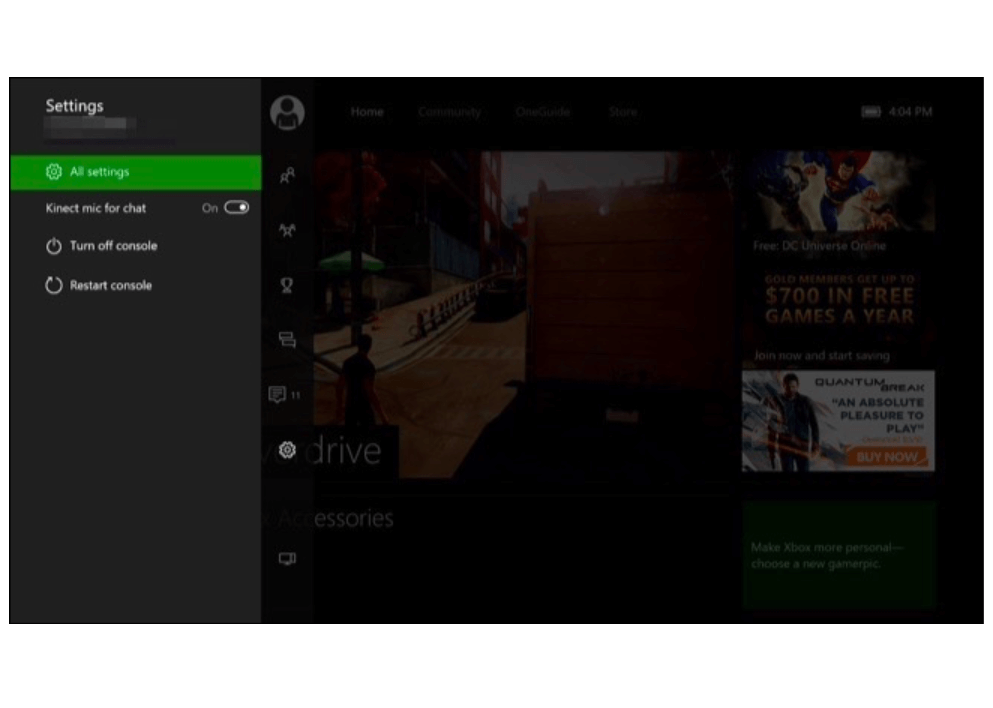 Restablecer Xbox One desde el panel