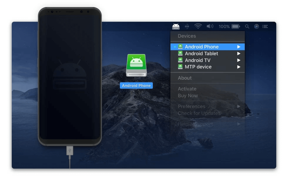 Sincroniza Android con Mac usando MacDroid vía USB