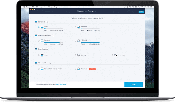 Mac için Wondershare Veri Kurtarma