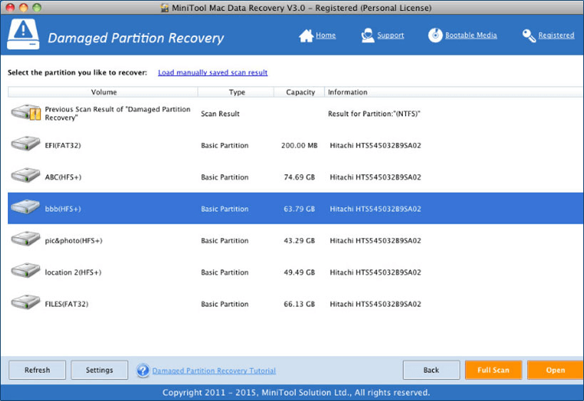 برنامج MiniTool Mac Data Recovery