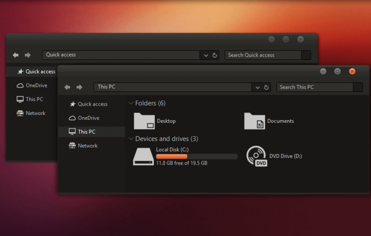 Tema Gelap Ubuntu