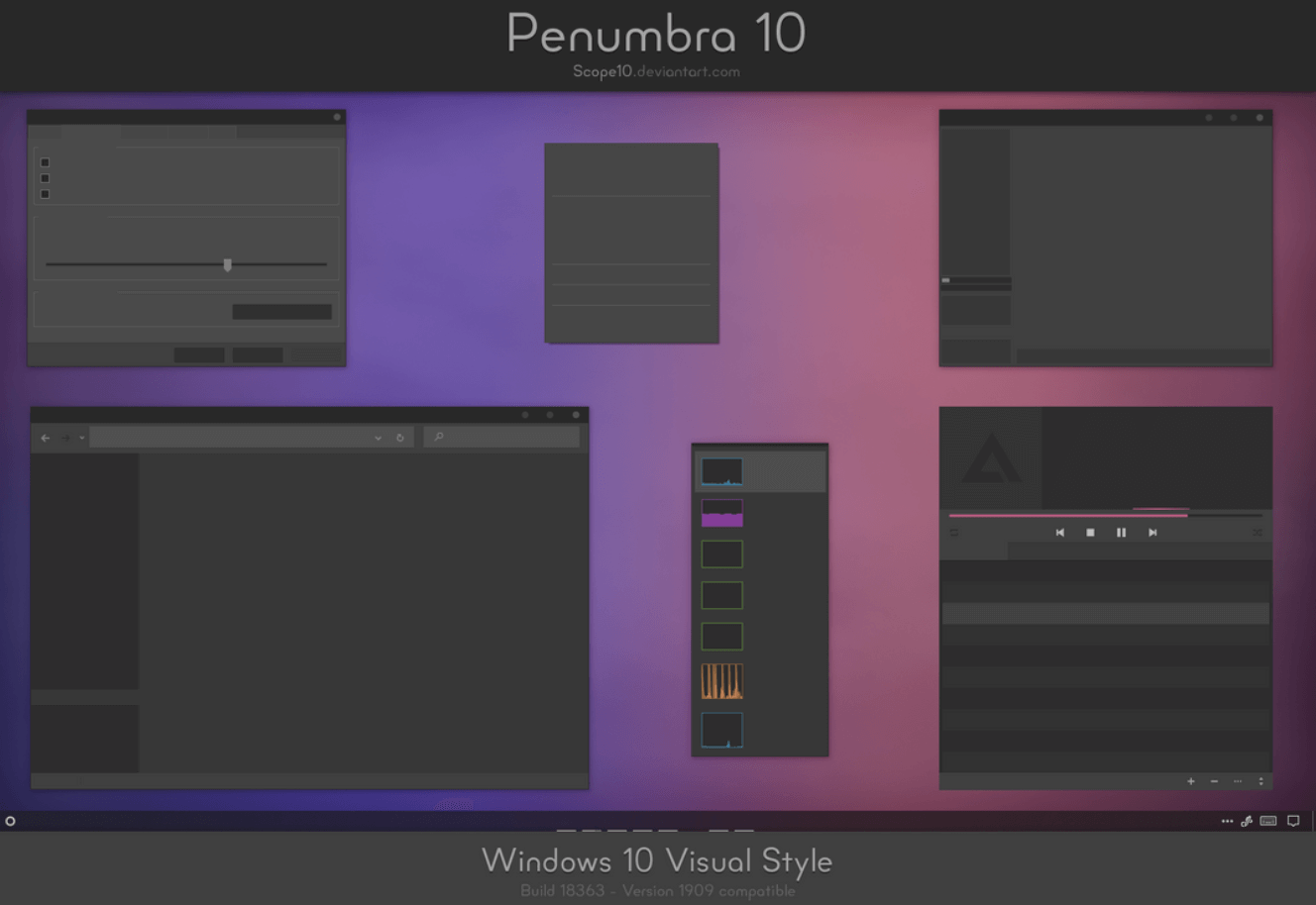 Penumbra10ダークテーマ