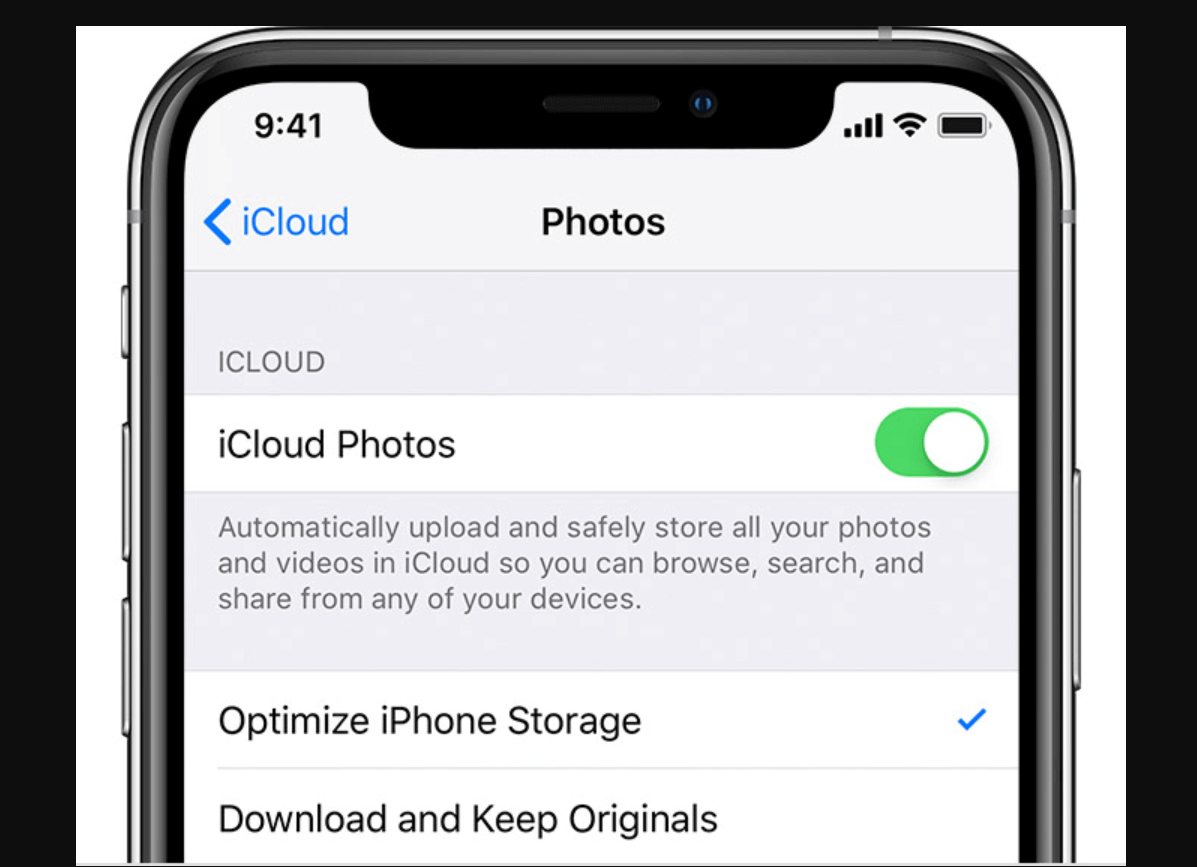 Trasferisci le foto tramite la sincronizzazione con le foto di iCloud