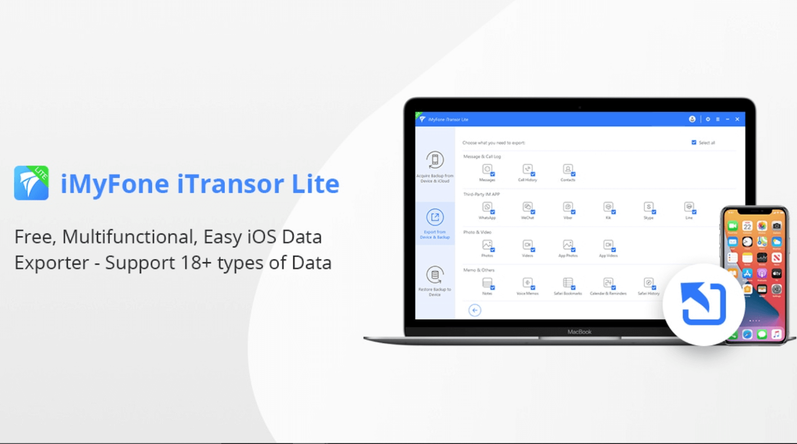 Передача фотографий через iTransor Lite