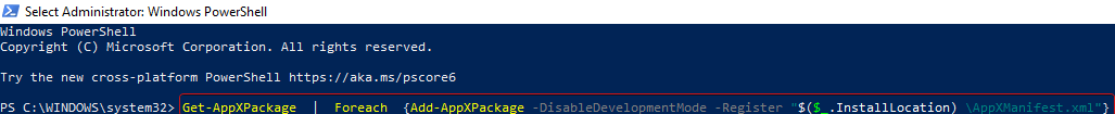 Windows Powershell